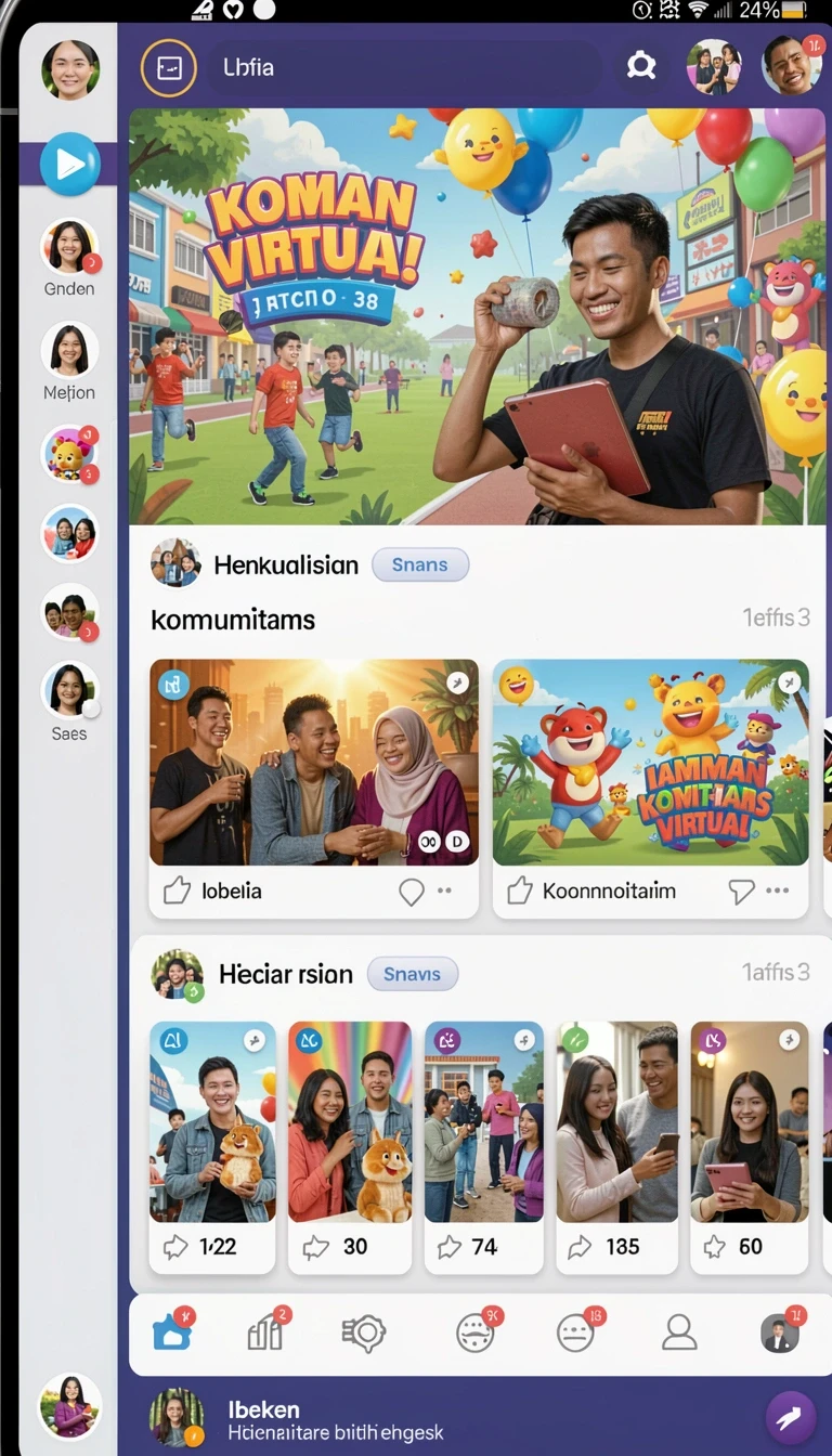 Tampilan antarmuka sonic188 di Android